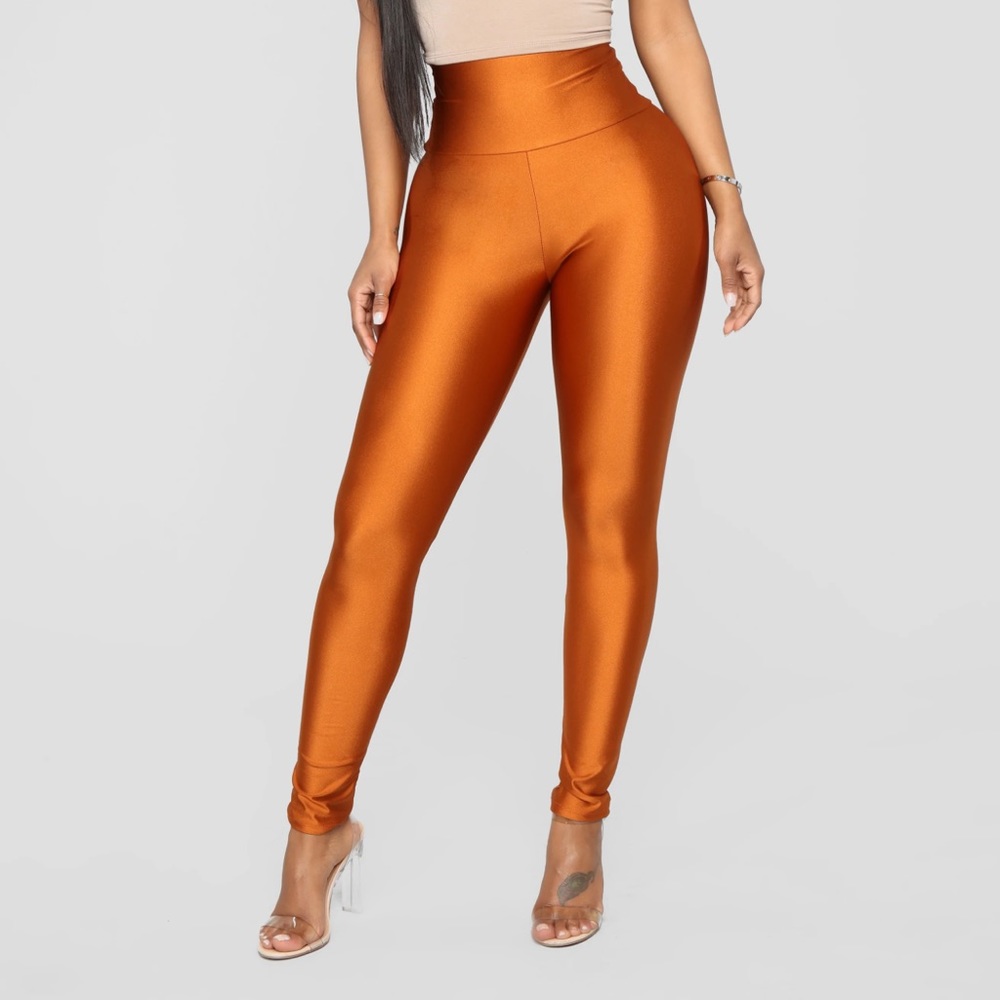 copper leggings very nice to dress up or down